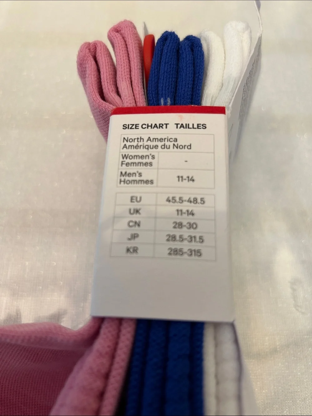 Lululemon Power Stride Crew Socks - Pink (Unisex) Xl new with tag 3 pair